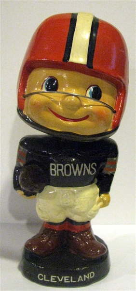 60's CLEVELAND BROWNS TYPE 4 TOES-UP BOBBING HEAD