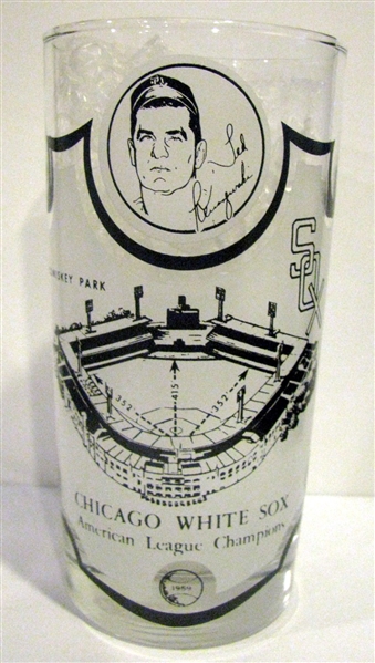 1959 CHICAGO WHITE SOX AMERICAN LEAGUE CHAMPIONS PLAYER GLASS- TED KLUSZEWSKI