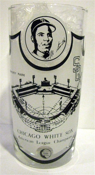 1959 CHICAGO WHITE SOX AMERICAN LEAGUE CHAMPIONS PLAYER GLASS- AL SMITH