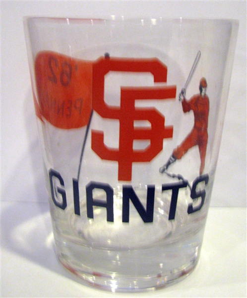 1962 SAN FRANCISCO GIANTS N.L. CHAMPIONS GLASS