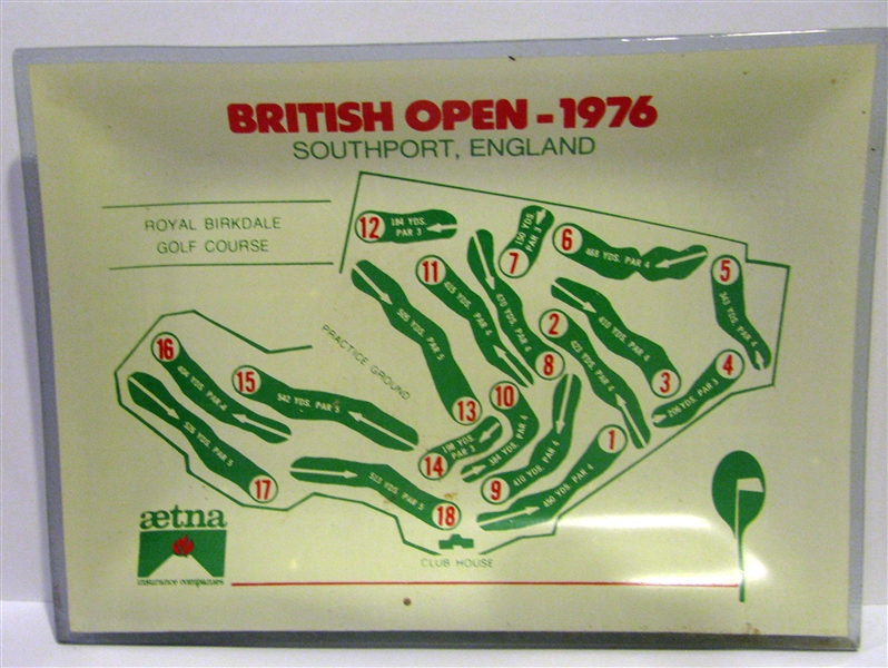 1975-77 BRITISH OPEN GOLF GLASS TRAYS- 3