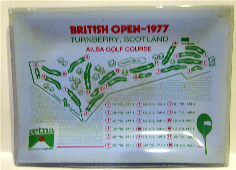 1975-77 BRITISH OPEN GOLF GLASS TRAYS- 3