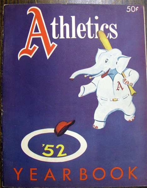 1952 PHILADELPHIA ATHLETICS YEAR BOOK