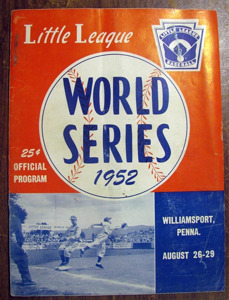 1952 LITTLE LEAGUE WORLD SERIES PROGRAM