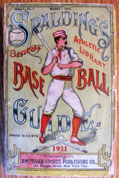 1911 SPALDINGS OFFICIAL BASEBALL GUIDE