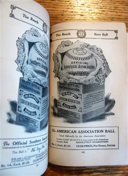 1910 REACH OFFICIAL AMERICAN LEAGUE BASEBALL GUIDE