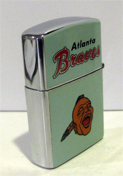 60's ATLANTA BRAVES CIGARETTE LIGHTER w/BOX