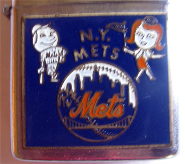 60's NEW YORK METS LIGHTER w/MR. MET & LADY MET -RARE!