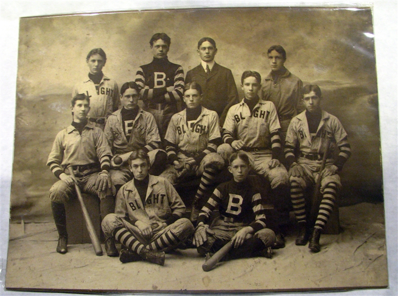 VINTAGE TURN OF THE CENTURY BASE BALL TEAM PHOTOGRAPH