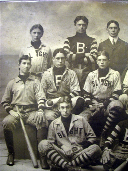 VINTAGE TURN OF THE CENTURY BASE BALL TEAM PHOTOGRAPH