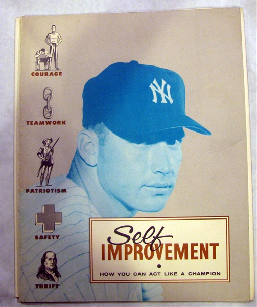 1958 SELF IMPROVEMANT PAMPHLET w/MANTLE,BERRA, COUSY & MORE