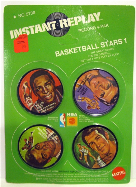 1971 INSTANT REPLAY RECORD PAKS - 3 DIFFERENT - NFL & NBA