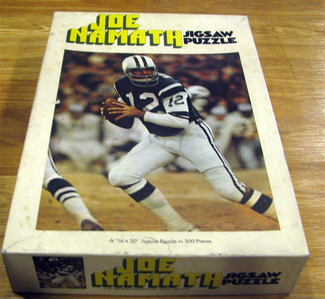 1971 JOE NAMATH JIGSAW PUZZLE w/BOX