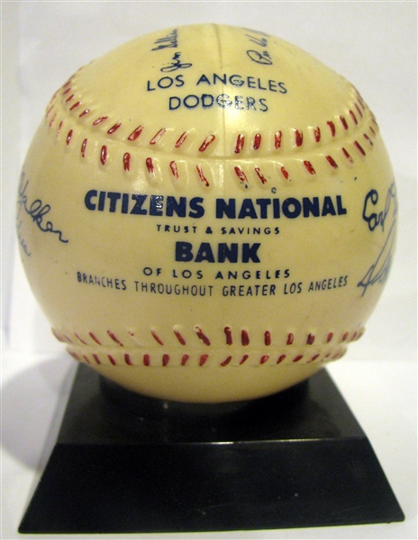 1958 LOS ANGELES DODGERS BALL BANK - 1st YEAR IN L.A.