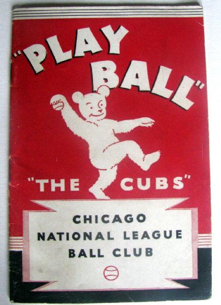 1934 CHICAGO CUBS mini YEARBOOK