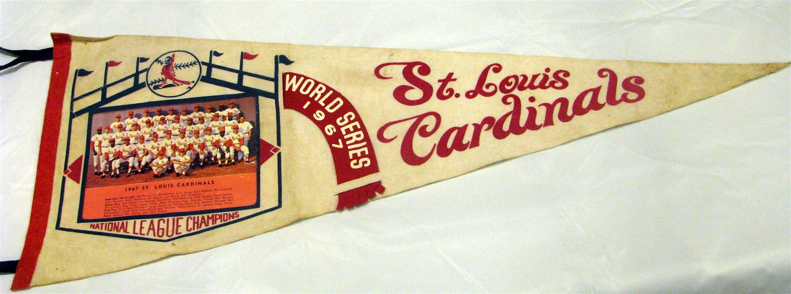 1967 ST. LOUIS CARDINALS WORLD SERIES PENNANT