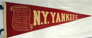 1949 NEW YORK YANKEES "SCOLL" PENNANT