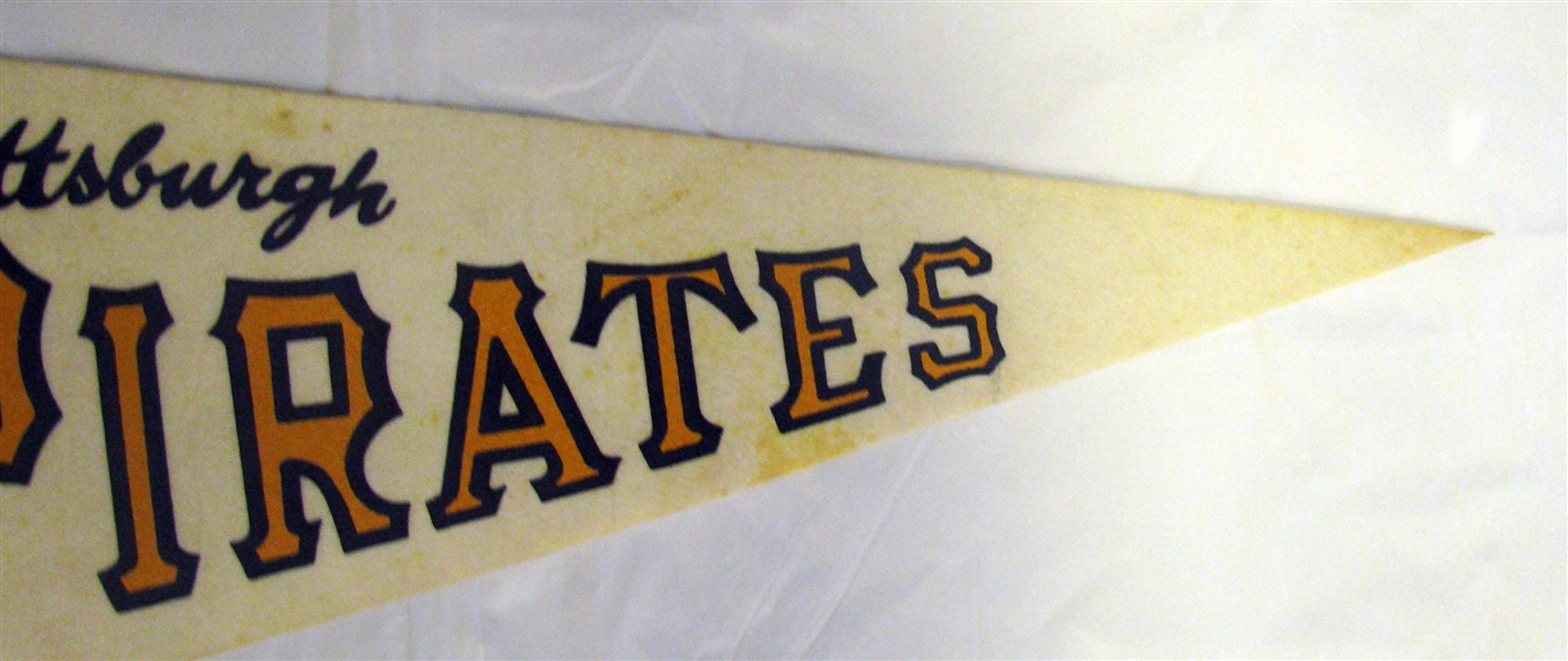 VINTAGE PITTSBURGH PIRATES THE LUMBER COM. PENNANT