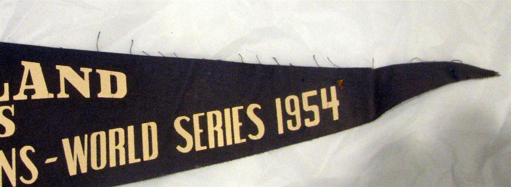 1954 CLEVELAND INDIANS WORLD SERIES' PENNANT