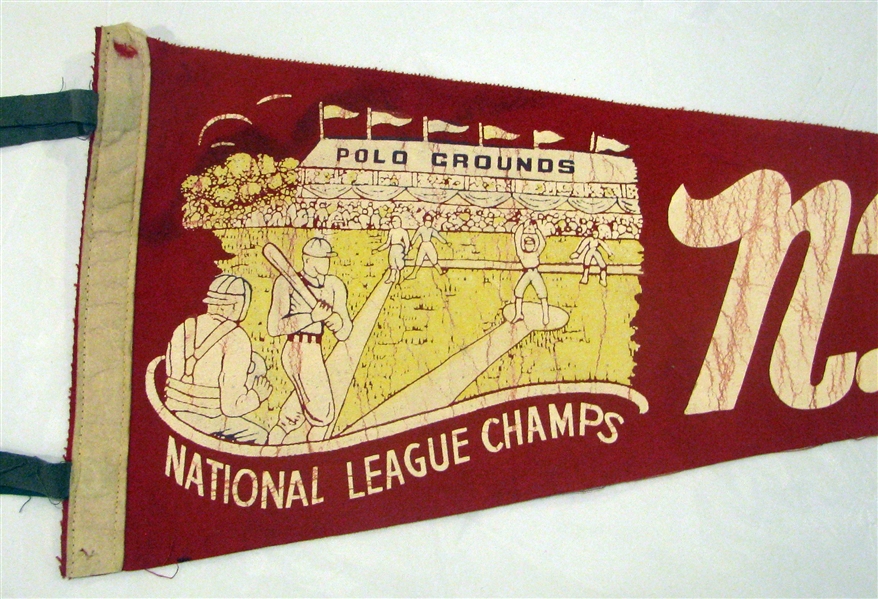 30's NEW YORK GIANTS 3/4 SIZE NATIONAL LEAGUE CHAMPS PENNANT