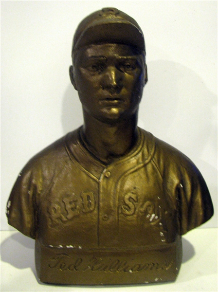VINTAGE TED WILLIAMS CHALK WARE BUST / STATUE