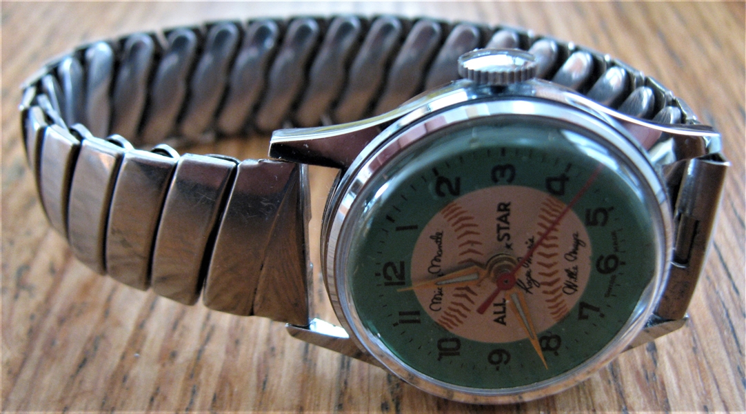 1960's MANTLE - MARIS & MAYS ALL-STAR WATCH