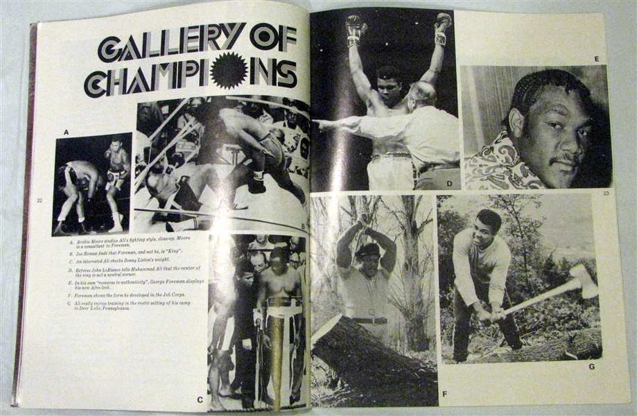 1974 ALI / FOREMAN HEAVYWEIGHT CHAMPIONSHIP PROGRAM - RUMBLE IN THE JUNGLE