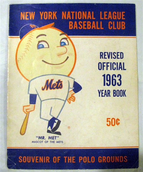1963 NEW YORK METS YEARBOOK- REVISED EDITION