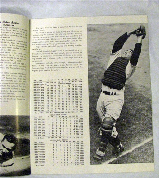 1961 NEW YORK YANKEES YEARBOOKS - 2- OFFICIAL & JAY ISSUES