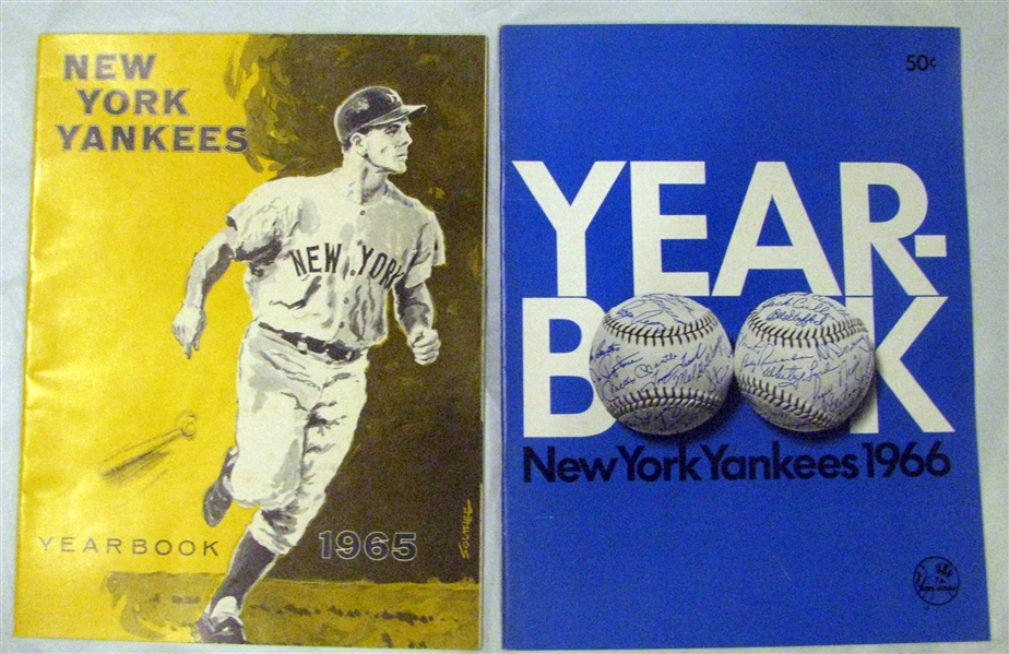 1965 & 1966 NEW YORK YANKEES YEARBOOKS
