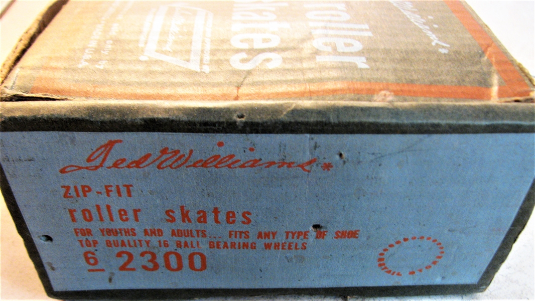 60's SEARS - TED WILLIAMS SKATES IN ORIGINAL BOX