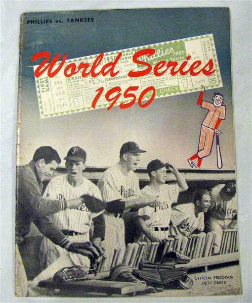 1950 WORLD SERIES PROGRAM - PHILLIES VS YANKEES - PHILLIES ISSUE