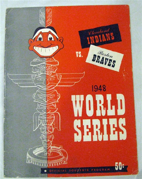 1948 WORLD SERIES PROGRAM - INDIANS VS BRAVES - INDIANS ISSUE