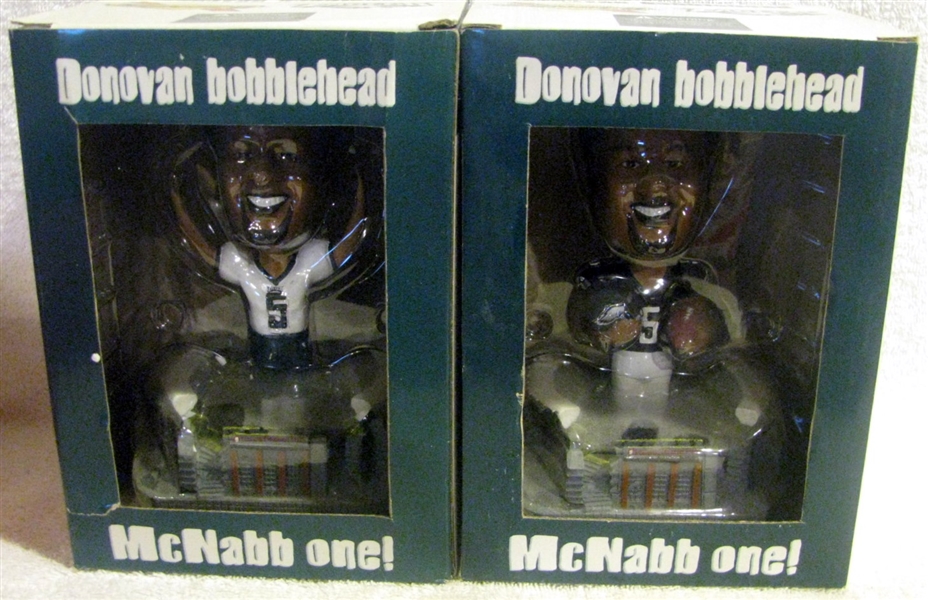 DONAVAN McNABB PHILADELPHIA EAGLES  BOBBLE HEADS - 2 - WITH BOXES