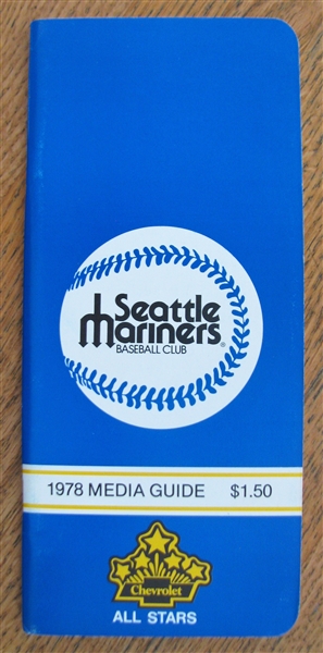 1978 SEATLE MARINERS MEDIA GUIDE