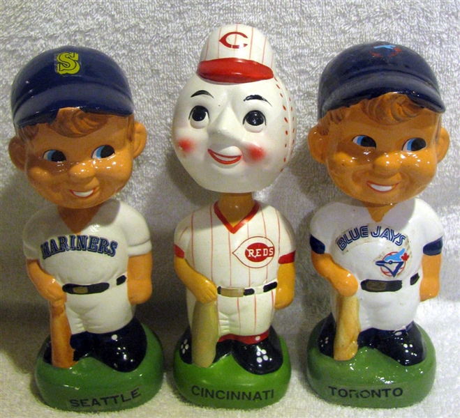 1988 TWIN BOBBING HEADS -REDS/MARINERS & BLUE JAYS