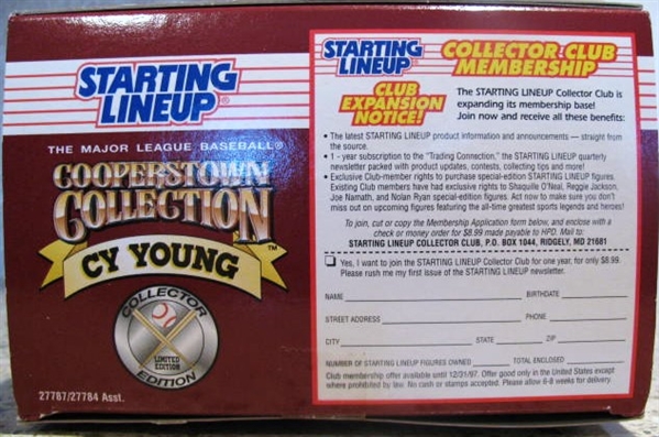 1996 CY YOUNG 12 STARTING LINE-UP FIGURE MINT IN BOX