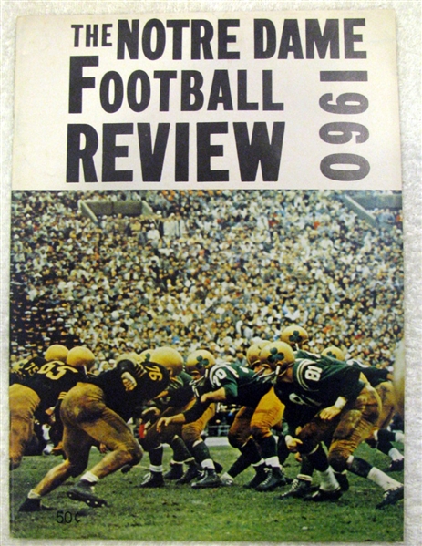 1960 THE NOTRE DAME FOOTBALL REVIEW