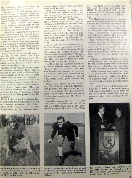 1959 NOTRE DAME FOOTBALL DOPE BOOK & FOOTBALL REVIEW - 2