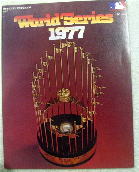 1977 WORLD SERIES PROGRAM - YANKEES VS DODGERS