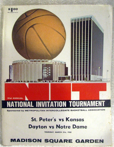1968 NIT BASKETBALL PROGRAM