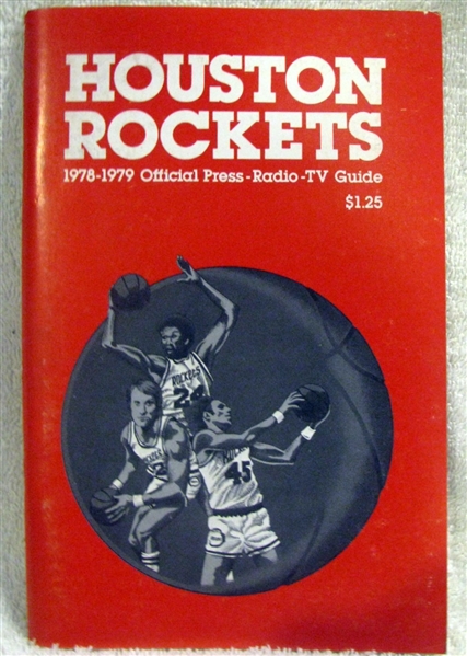 1978-79 HOUSTON ROCKETS MEDIA GUIDE