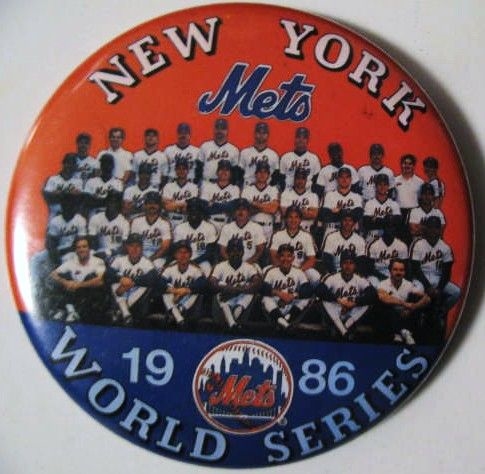 1986 NEW YORK METS TEAM PICTURE PIN