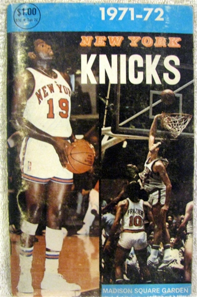 1971-72 NEW YORK KNICKS YEARBOOK / MEDIA GUIDE