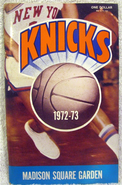 1972-73 NEW YORK KNICKS YEARBOOK / MEDIA GUIDE