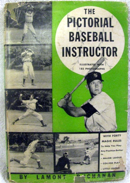 1954 THE PICTORIAL BASEBALL INSTRUCTOR HARD COVER BOOK- MANTLE COVER