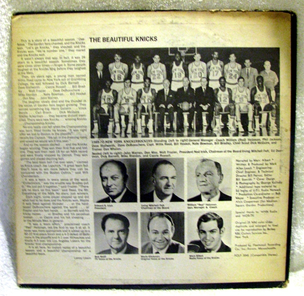1969-70 NEW YORK KNICKS RECORD ALBUM