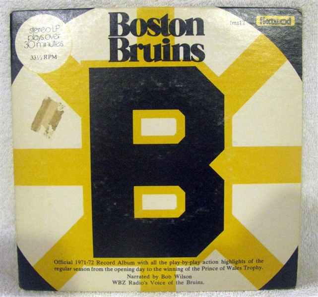 1971-72 BOSTON BRUINS RECORD