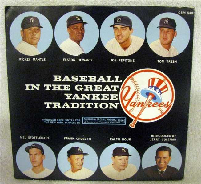 60's BASEBALL IN THE GREAT YANKEE TRADITION RECORD- w/MANTLE