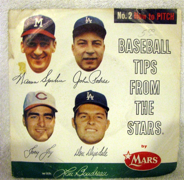 1962 BASEBALL TIPS FROM THE STARS RECORD